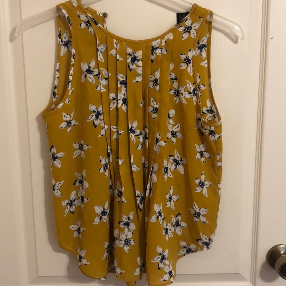 Ann Taylor Mustard Top